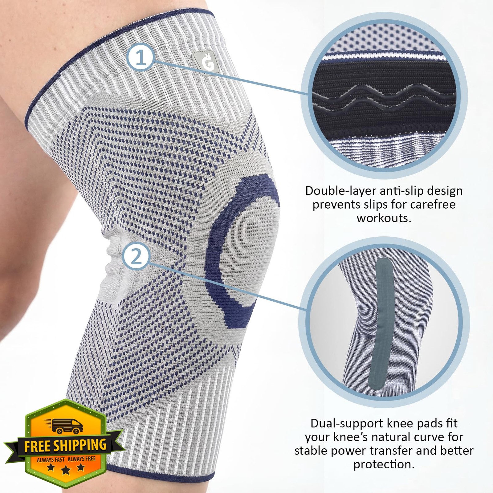 GOOGAH Knee Brace Small Blue