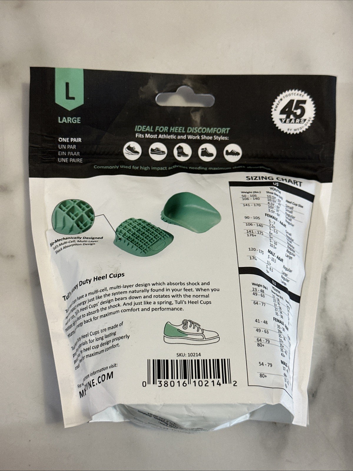 Tuli’s Heavy Duty Heel Cups Large