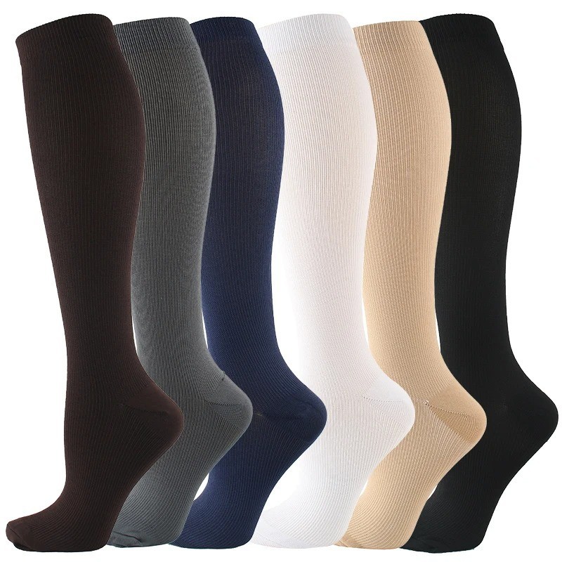 Compression Socks 15-20mmHg Anti Fatigue Running Travel Varicose Veins Men Women