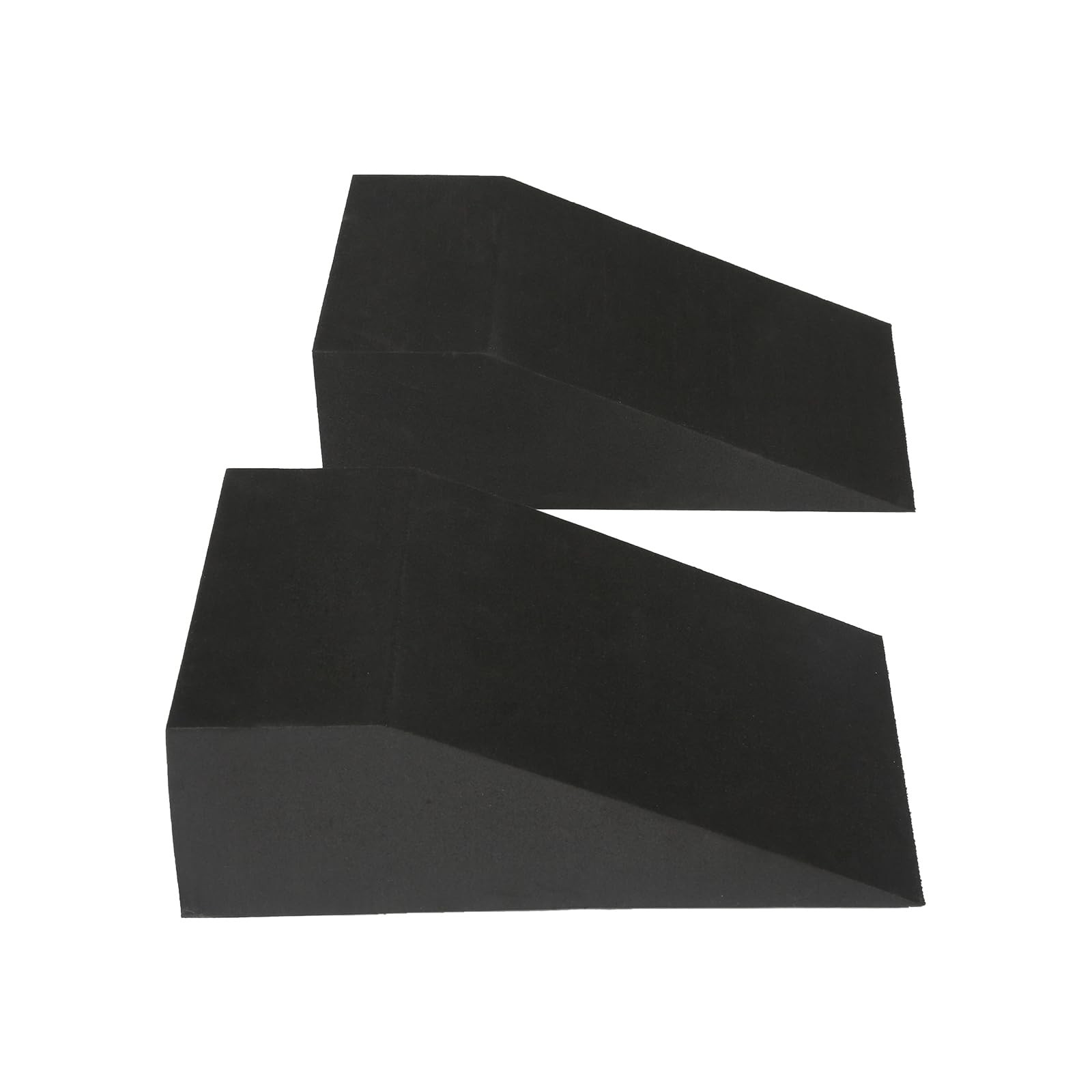 2 Pack Incline Squat Wedge Blocks – Non-Slip Heel Elevated Small, Black