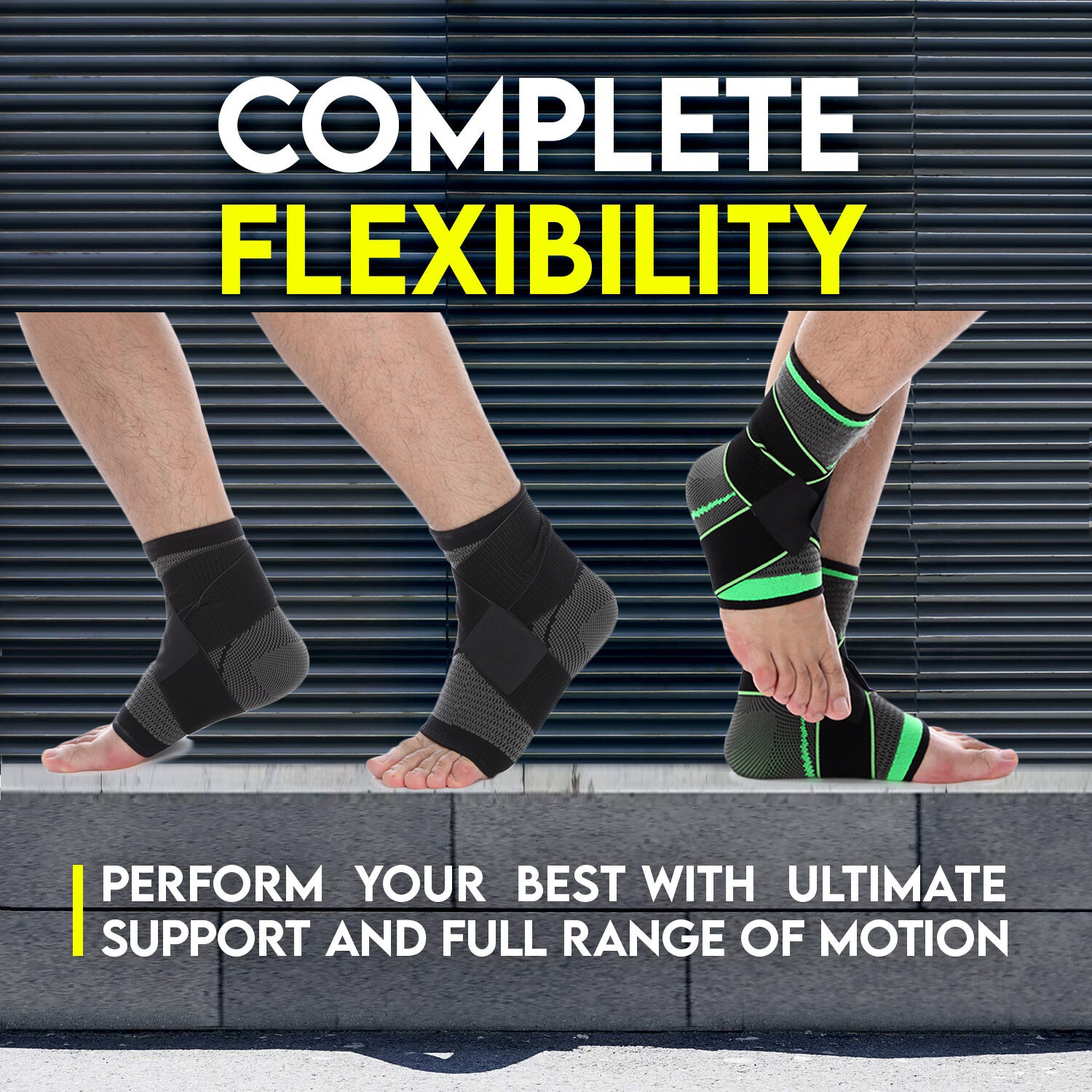 Ankle Braces Strap Sleeves Support 3D Weave Elastic Bandage Foot Protective Gear