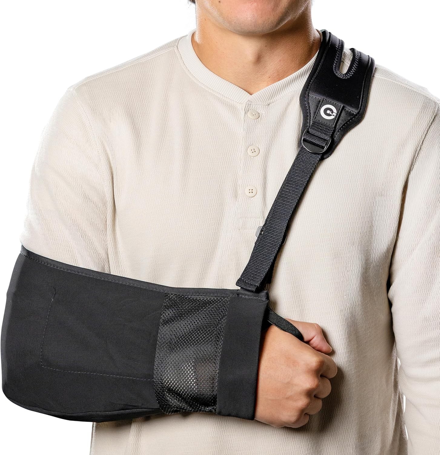 Pro Arm Sling Support Lightweight Breathable Mesh Adjustable Left or Right