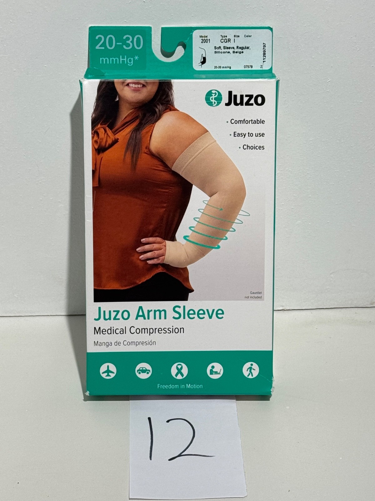 Juzo arm sleeve 2001 CGR Size I regular SOFT Beige 20-30 mmHg
