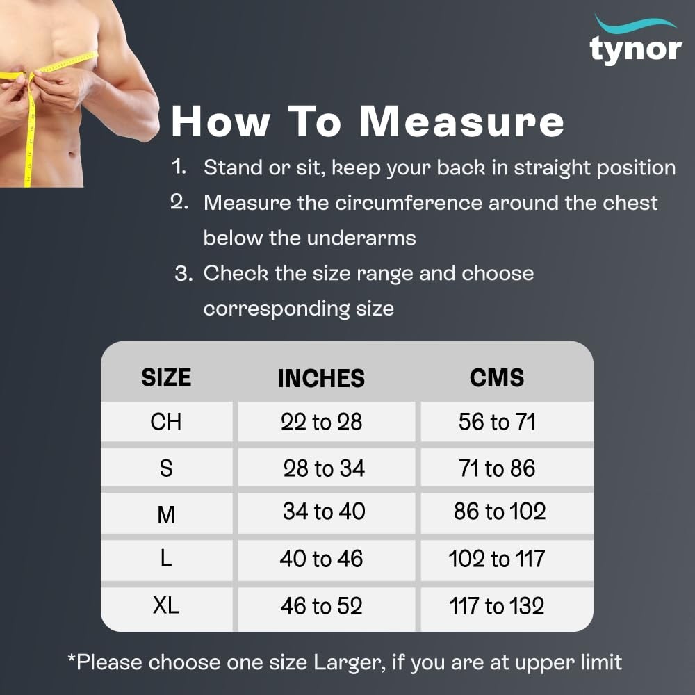 Tynor Posture Corrector Back Support Brace Spine Shoulder Belt Adjustable Unisex