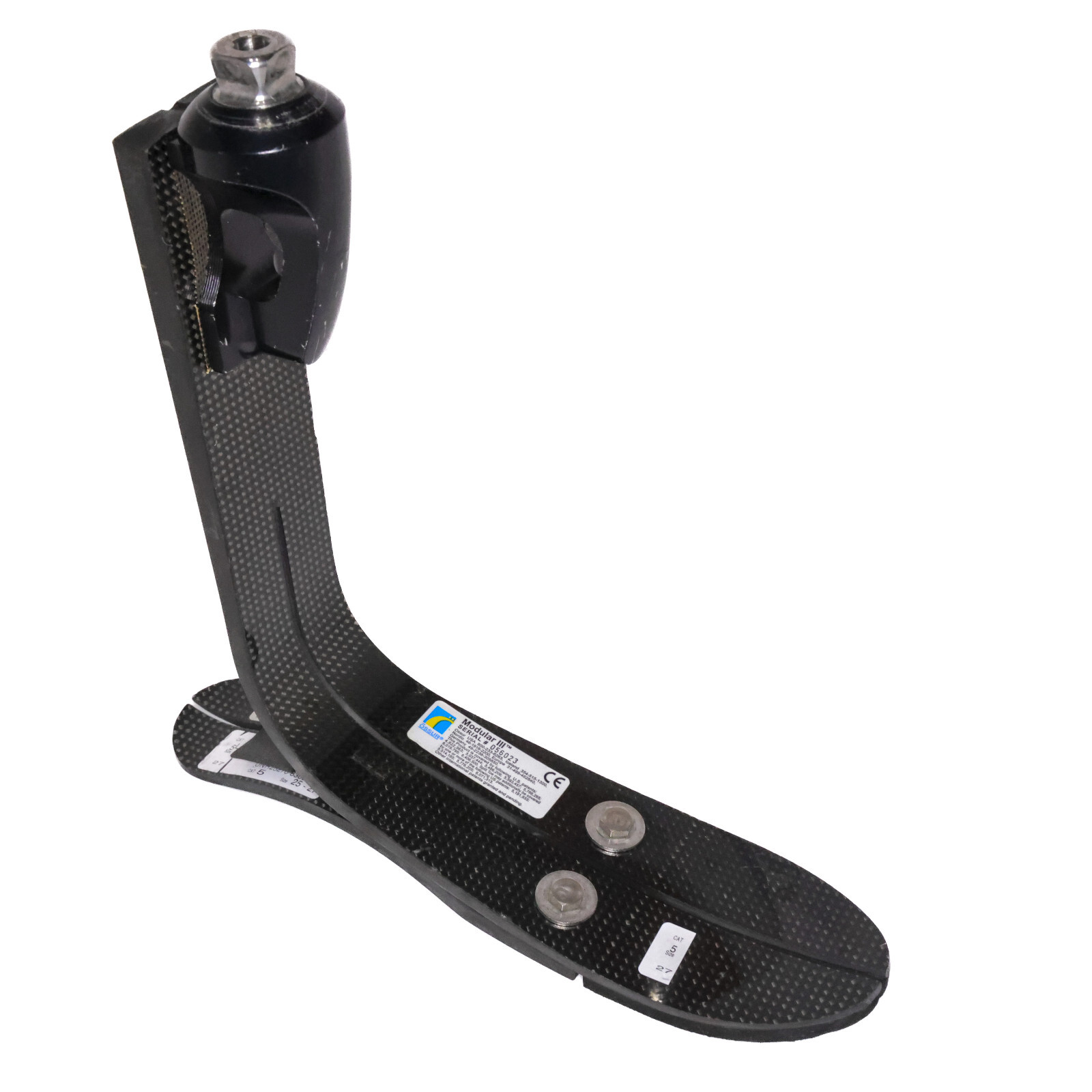OSSUR MODULAR III HIGH PROFILE PROSTHETIC FOOT PYRAMIDAL Ht=9.8″ Sz 27 CAT 5L