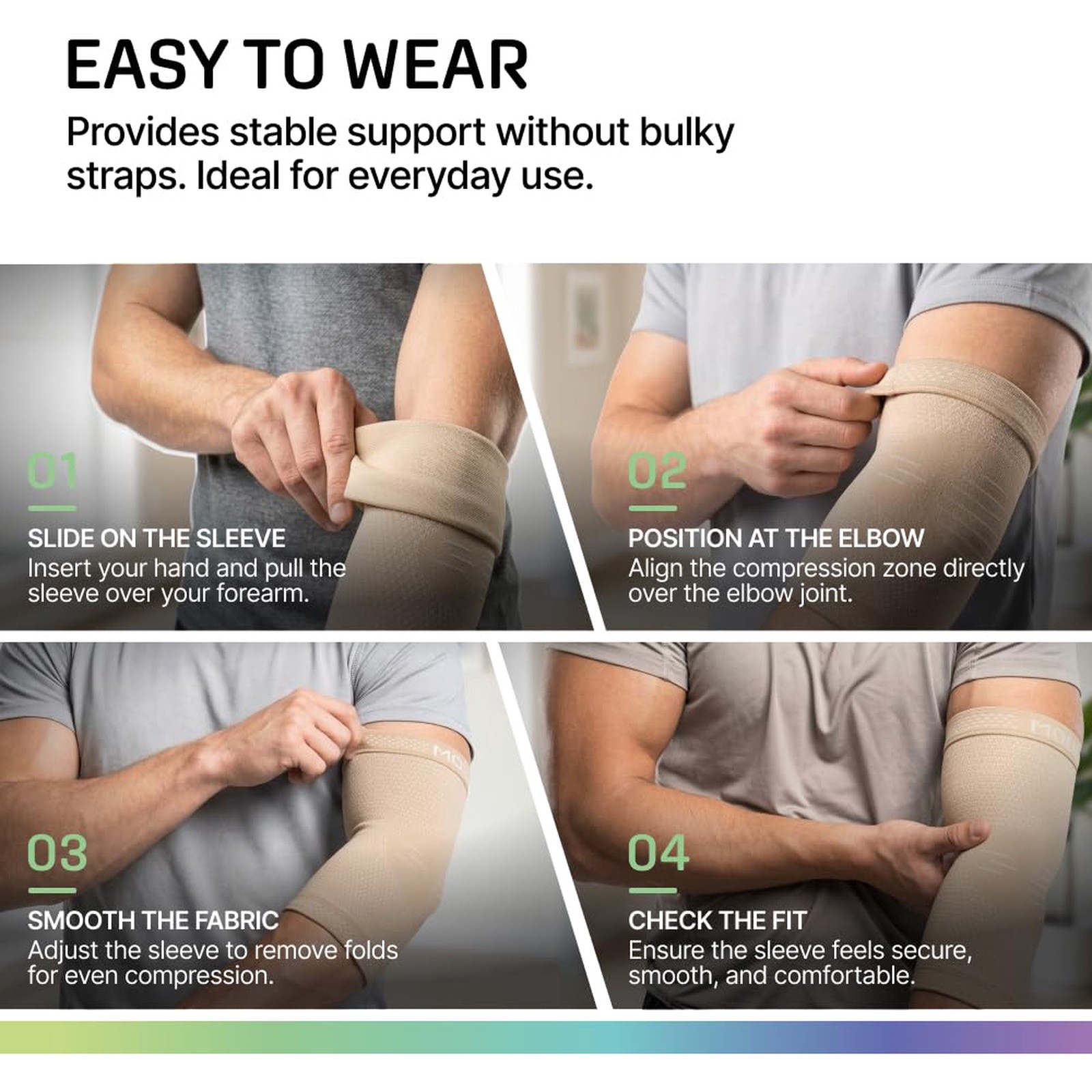 Modvel Nude Elbow Brace Medium 2 Pack