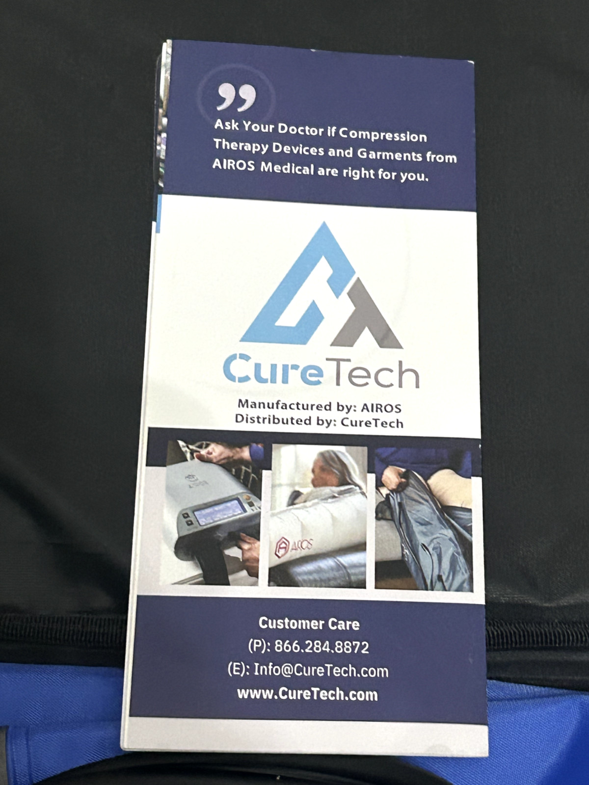 Cure Compress Tech Complete Bilateral Leg Coverage System w Pump Lymphedema/DVT