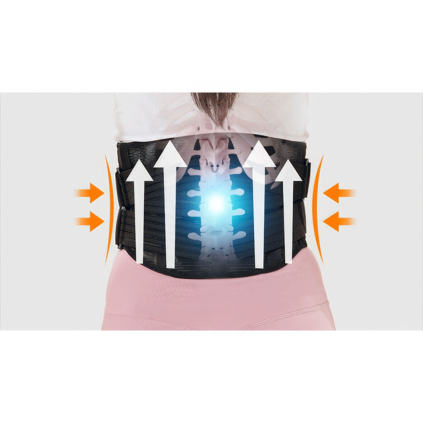 Anapa Microcurrent Waist Hard Guard Support Disc Spinal Pain Relief Athletic L