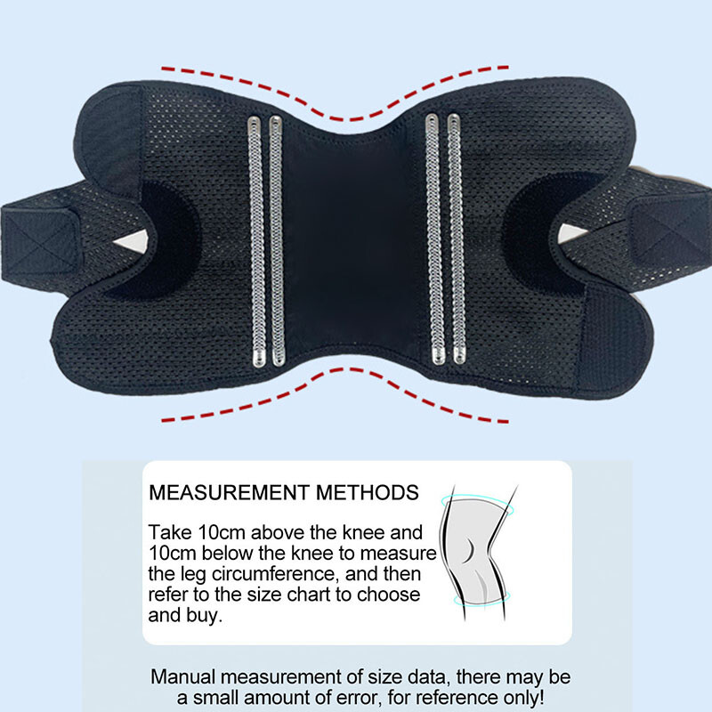 Professional Knee Brace with Side Stabilizers,Knee Wrap with Ultra-Soft Bandage