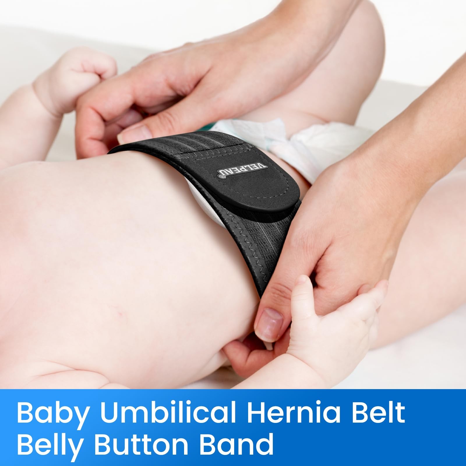 Velpeau Umbilical Hernia Belt Baby Newborn 3 Different Shaped Compression Pads
