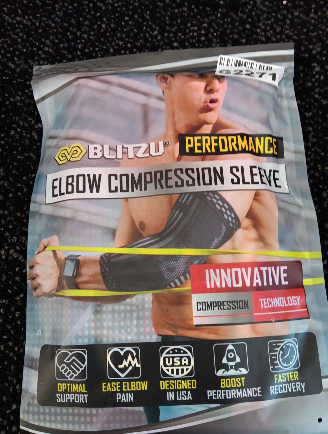 BLITZU Performance Elbow Compression Sleeves (1 Piece) NEW Pink Medium