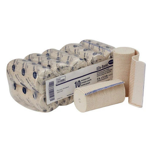 Elastic Bandage 4 Inch X 5-1/2 Yard Double Hook and Loo