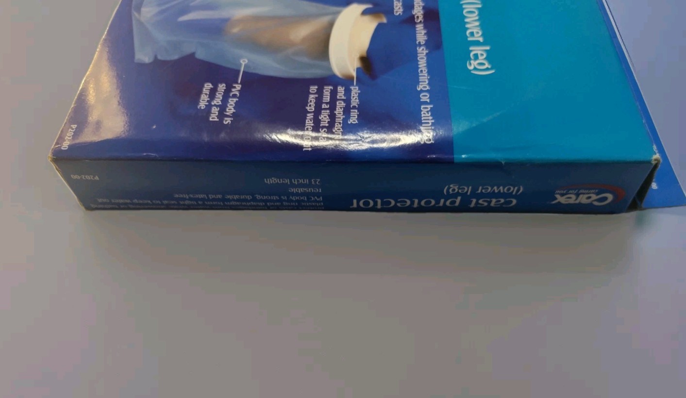 Carex Leg Cast Protector- Lower Leg Free Shipping P202 Open Box