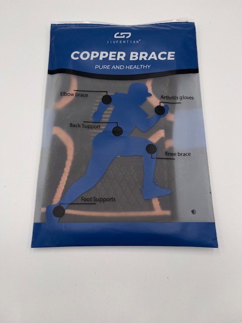 JIUFENTIAN Anti-Slip Copper Knee Braces Large, 2 Pack, New
