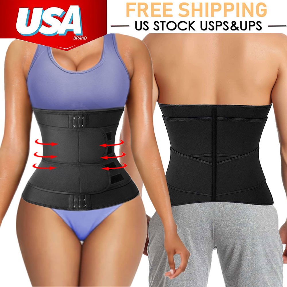 Men Waist Trimmer Belt Sweating Wrap Tummy Stomach Weight Loss Fat Burner Slim