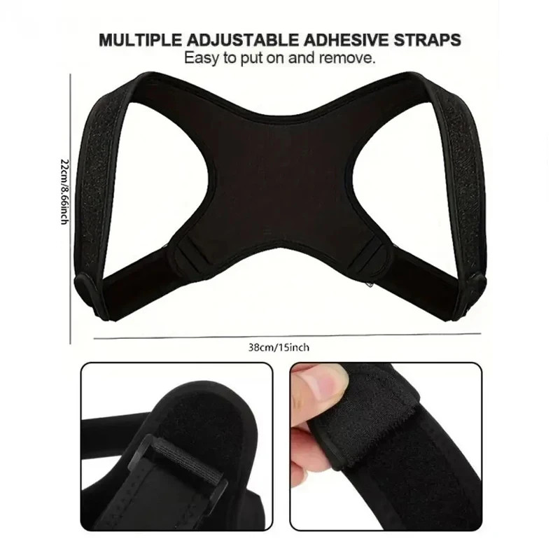 Back Posture Corrector Shoulder Straight Support Brace Belt Therapy Men Women