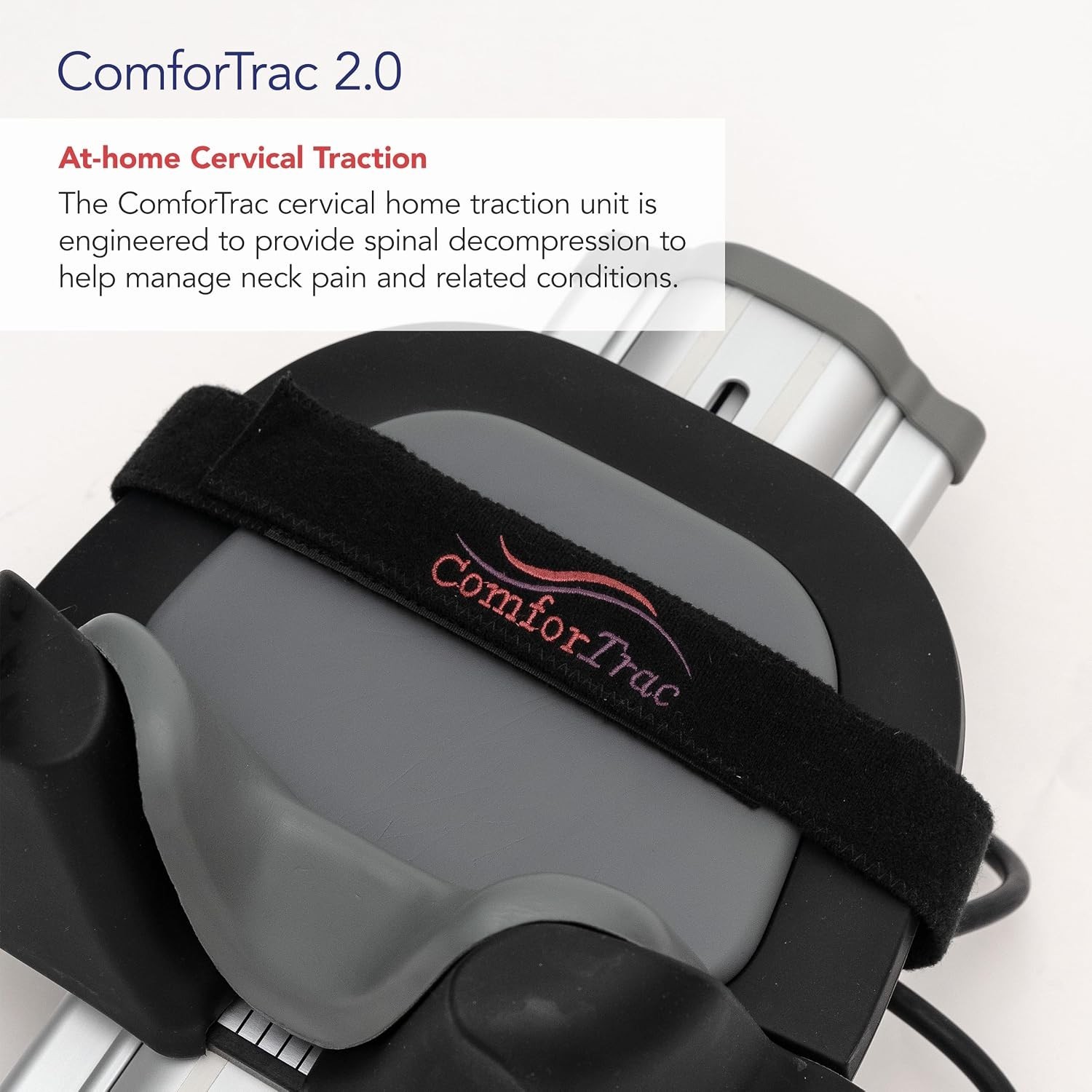 New ComforTrac Deluxe Home Cervical Traction Device Neck Pain Relief Kit Black
