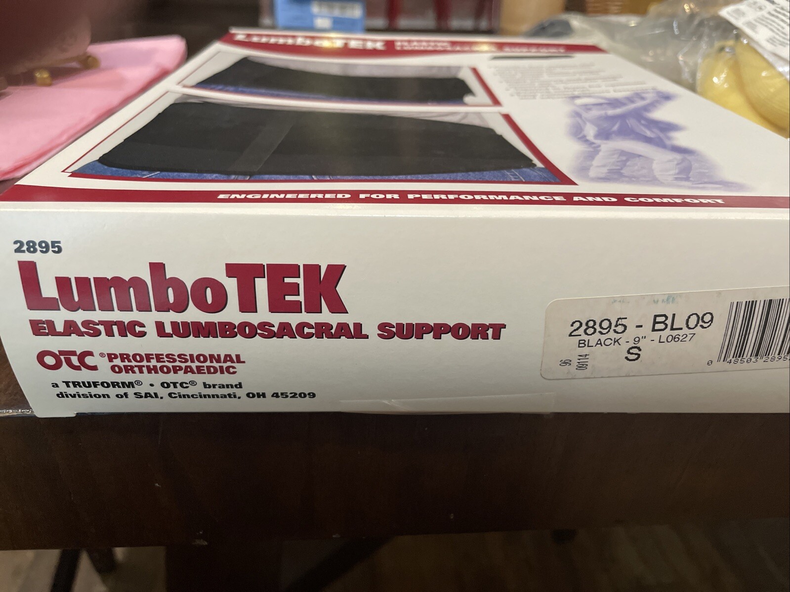 OTC LumboTek Elastic Lumbosacral Support- 2895 Small NEW