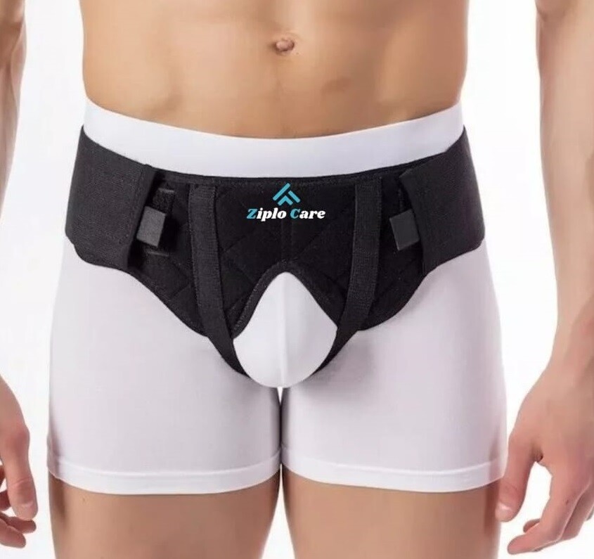 Double Inguinal Hernia Pain Relief With Two Removable Compression Pads
