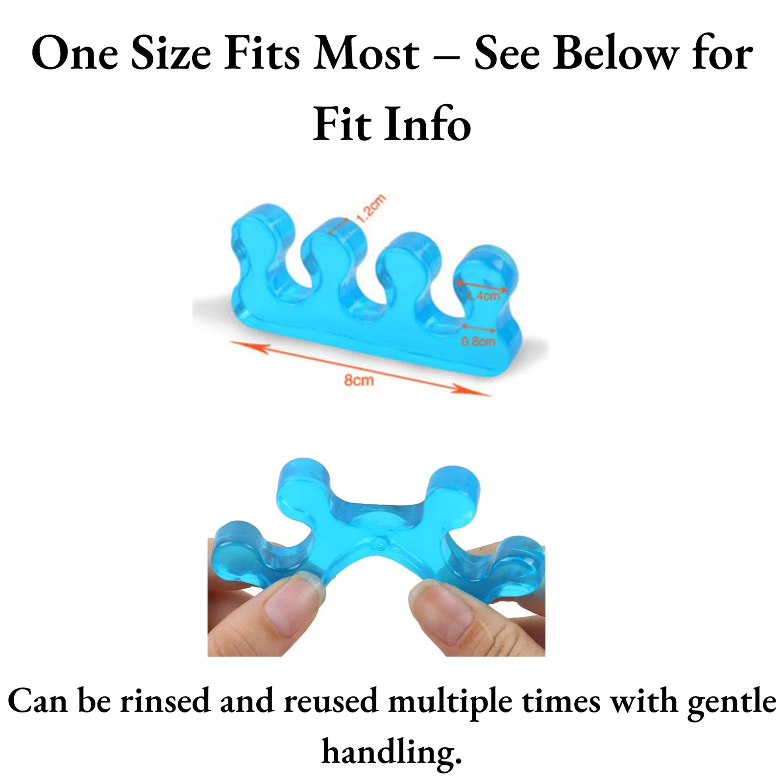 Toe Gel Separator Bunion Corrector Straightener Hammer Silicone Relief Spreader