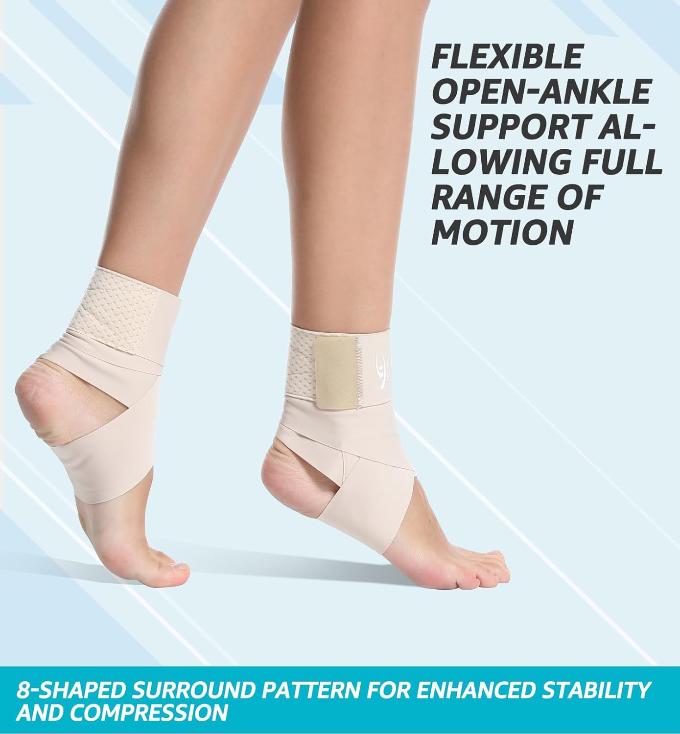 Hirui Ultrathin High-Elastic Ankle Wraps Ankle Brace for Men Women Kids, Adjusta