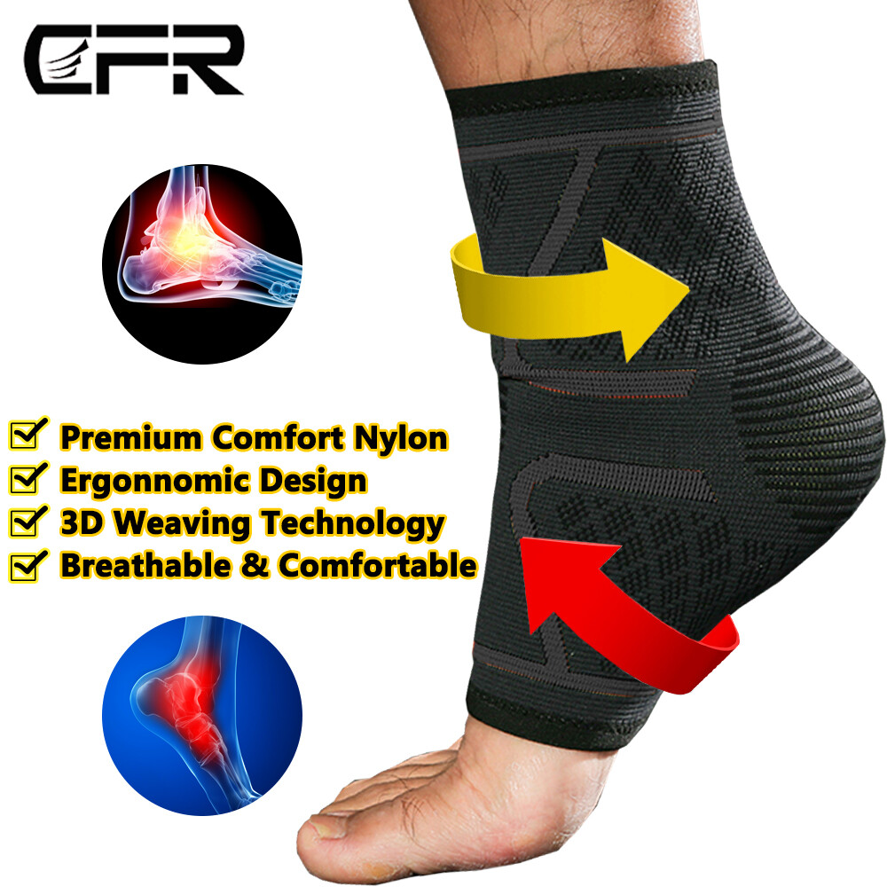 Ankle Brace Support Achilles Tendon Wrap Sleeve Socks Adjustable Arch Tendinitis