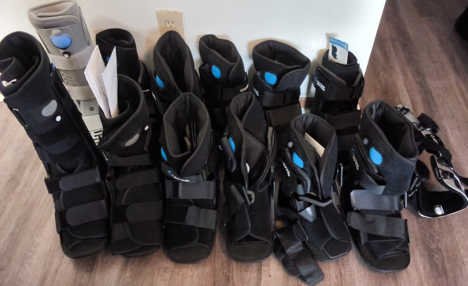 Big LOT – United Ortho Short Air Cam Walker Fracture Boot, Small, Large, Black
