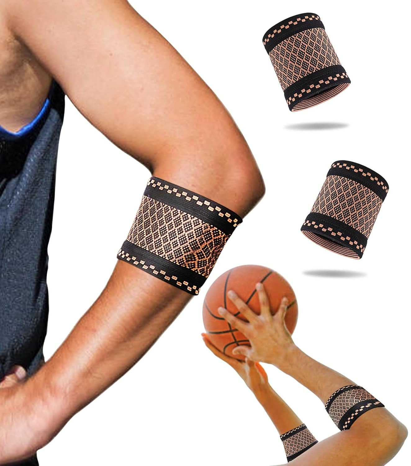 1 Pair Elbow Compression Sleeve, Elbow Brace Support For Tendonitis and Tenni…
