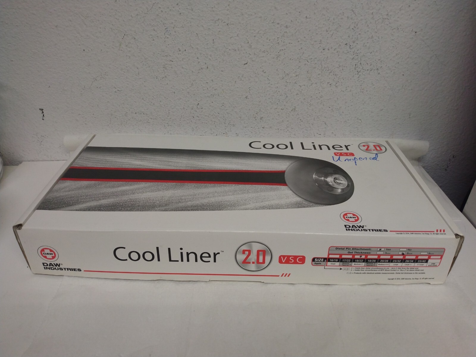Prosthetic Daw Cool liner 2.0 6 mm thickness Cushion Liner NEW