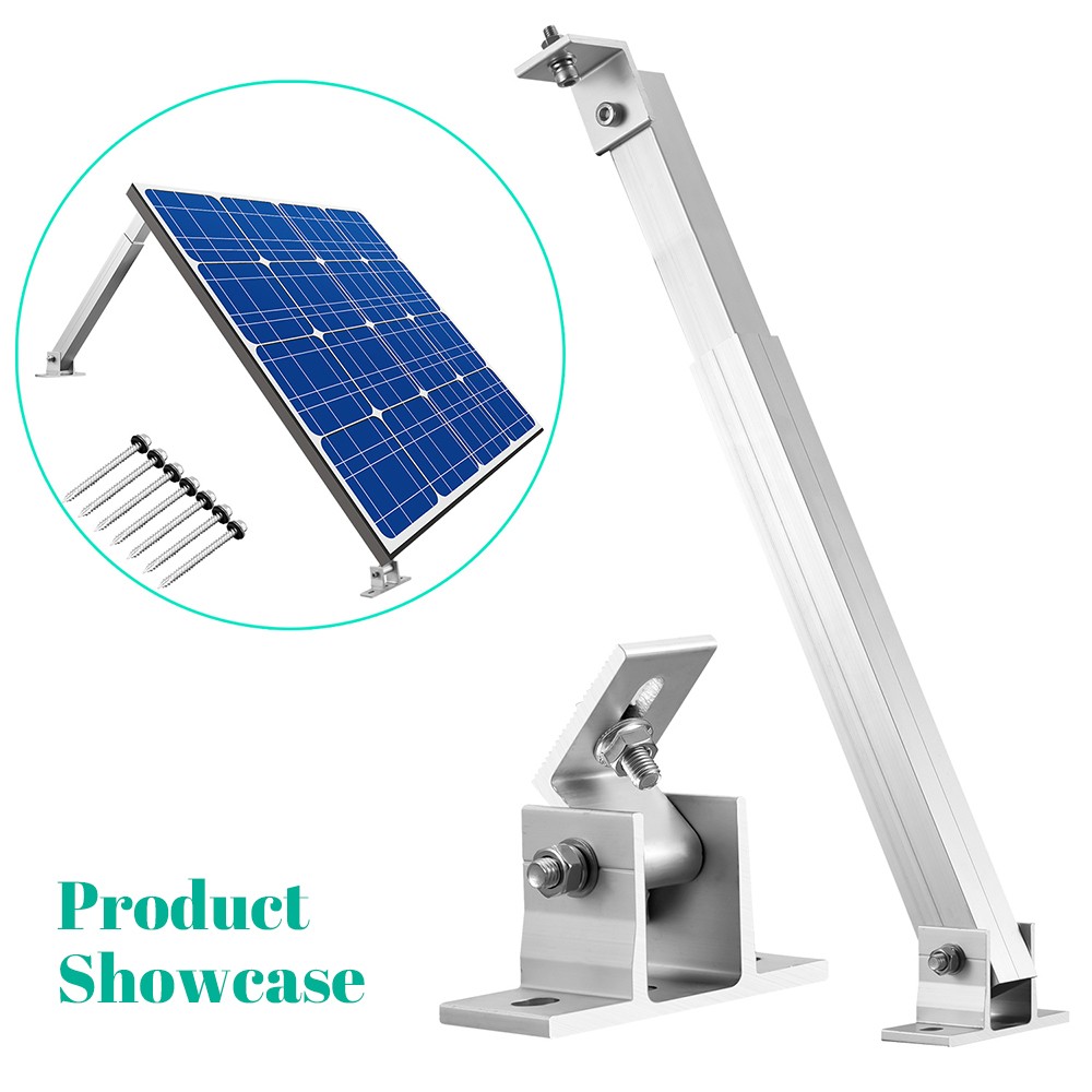 Adjustable Solar Panel Tilt Mount Brackets Kit Aluminum Mounting Set US STOCK