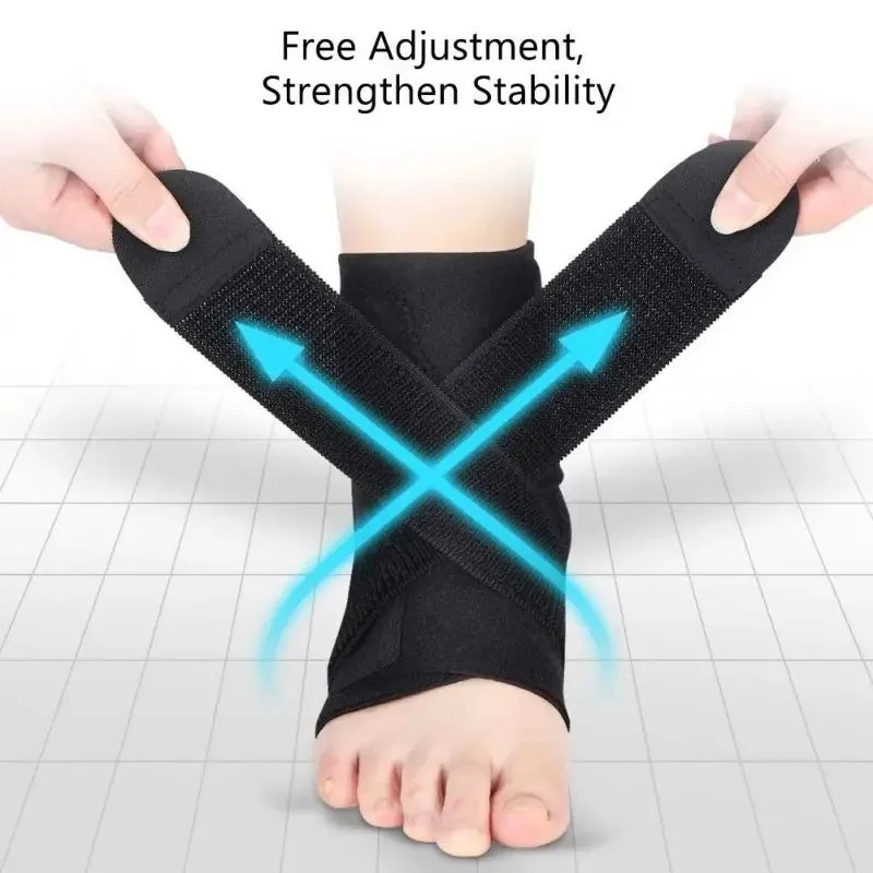 Adjustable Ankle Brace Compression Support Sleeve for Running Sports Foot Brace