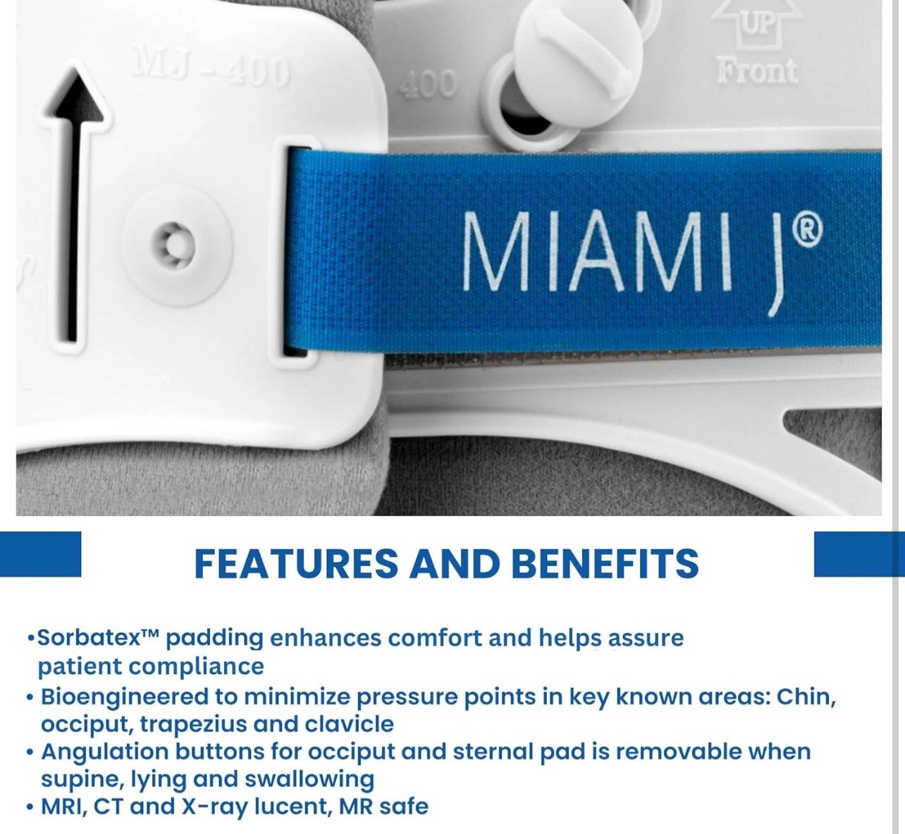Ossur Miami J Cervical Collar Immobilizer, Short MJ-500 – Long Tall Neck