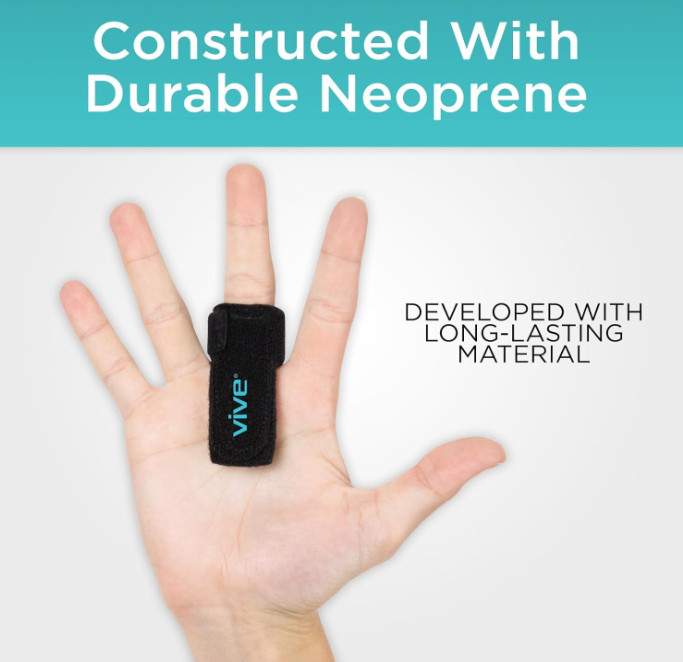 Vive Trigger Finger Splint – Support Brace for Middle, Ring, Index, Thumb