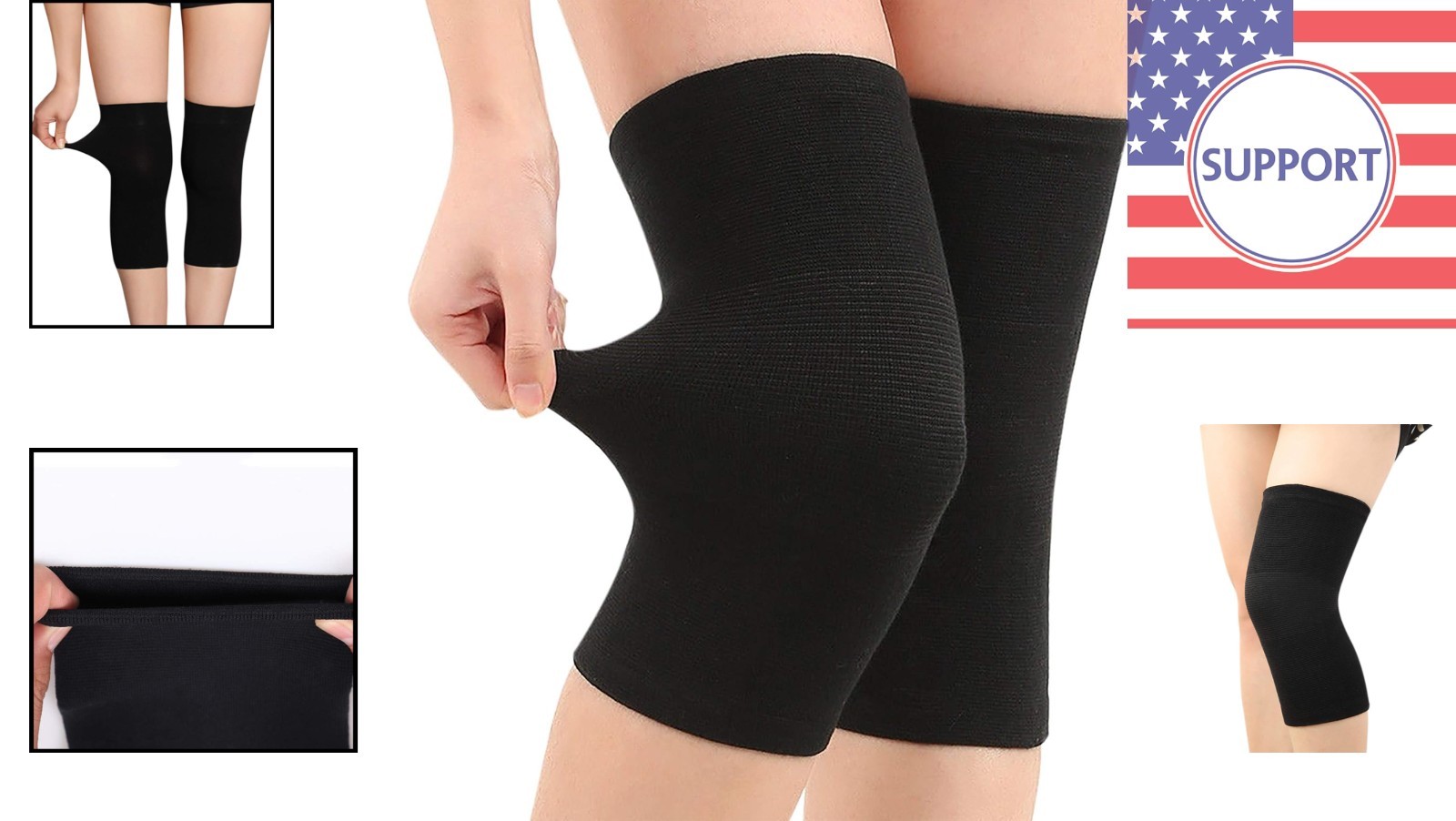 Breathable Compression Knee Brace – Soft Cotton Support for Active Lifestyles