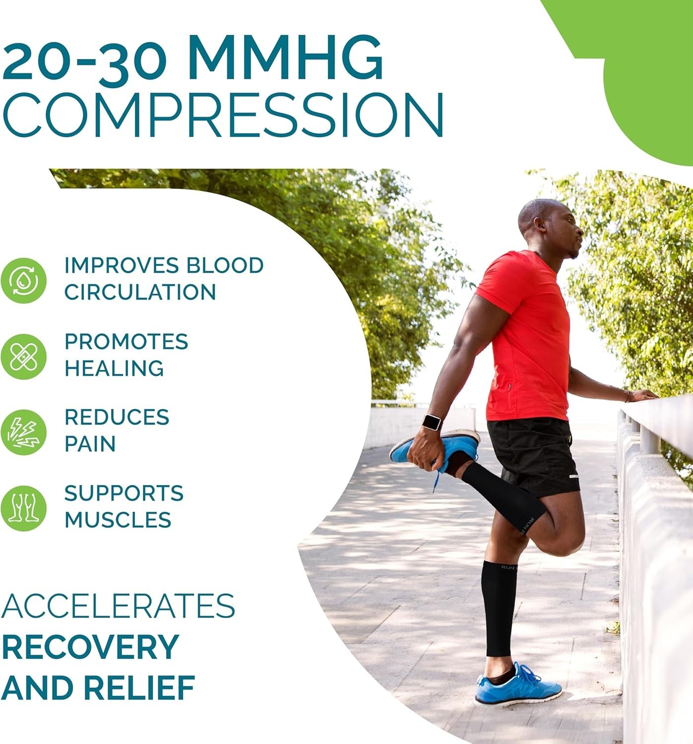 Professional-Grade Calf Compression Sleeve | Fast Injury Recovery & Comfort