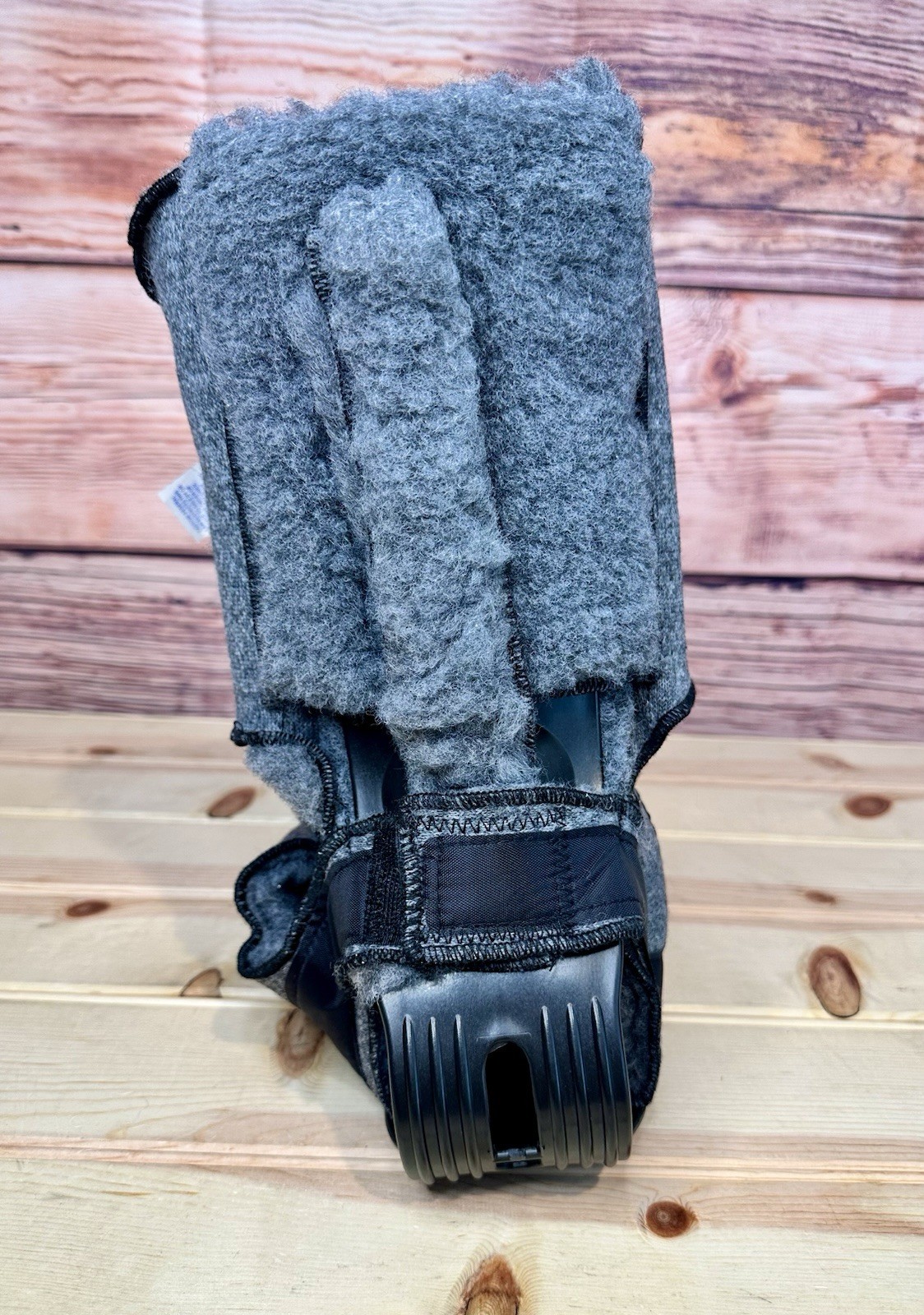 DeRoyal Fleece Ankle Contracture Boot Size L Foot Drop and Heel Protection 4307D