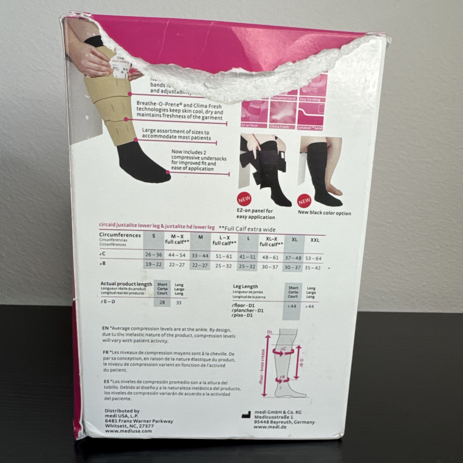 Juxtalite Lower Leg System – Easy to Use Adjustable Compression Level Garment…