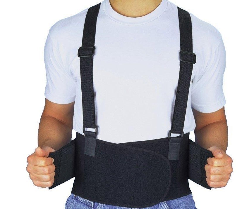 Back Support Belt Heavy Lift Lumbar Brace Suspenders for Work Adjustable Strap