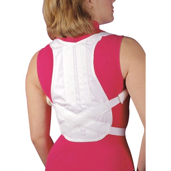 ALEX Orthopedic Clavicle Support Posture Brace 2X White Shoulder/Upper Back USA