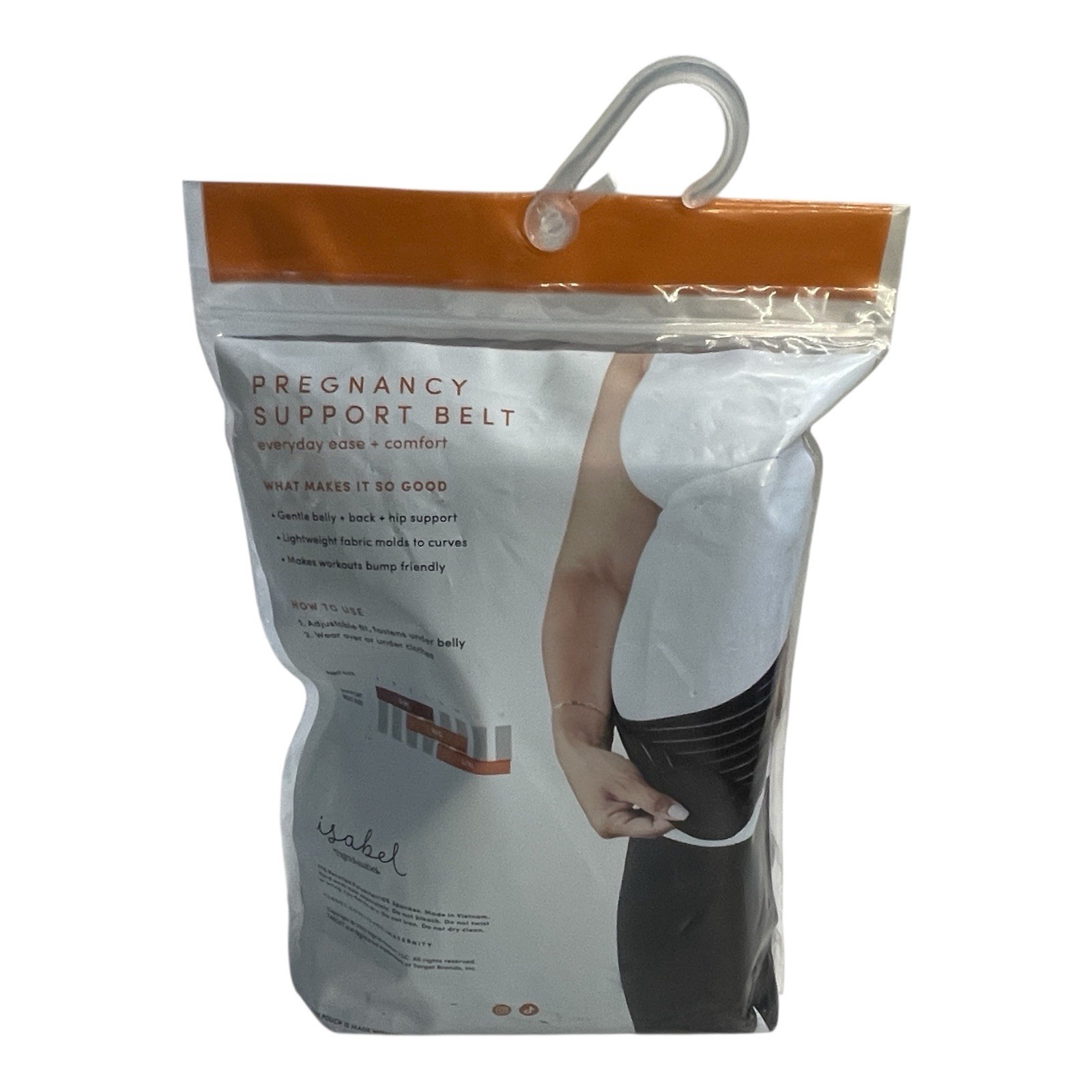 Isabel by Ingrid+Isabel Adjustable Pregnancy Support Belt Size M/L Black