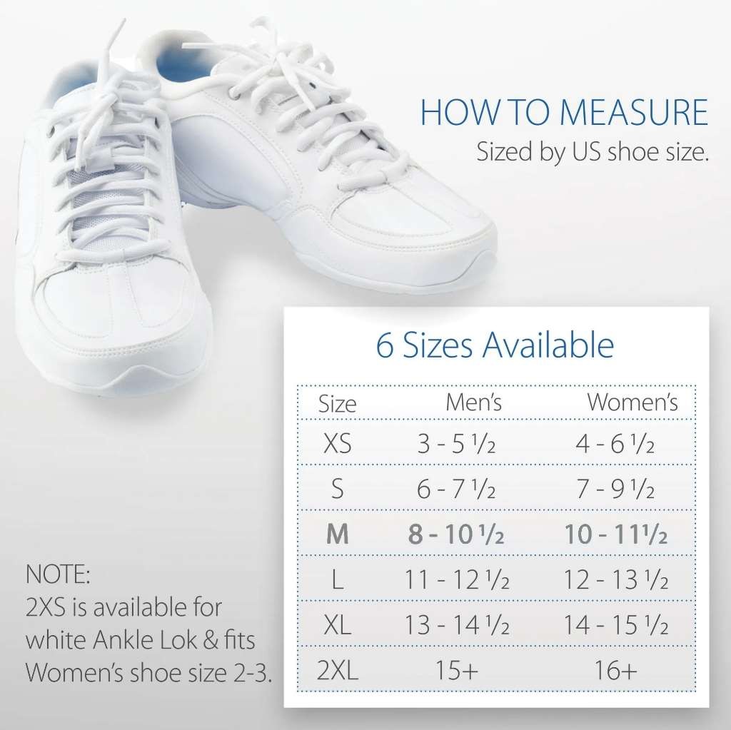 Swede-O Ankle Lok (XXL Black) Support with Knit Tongue, Exclusive Lacing System