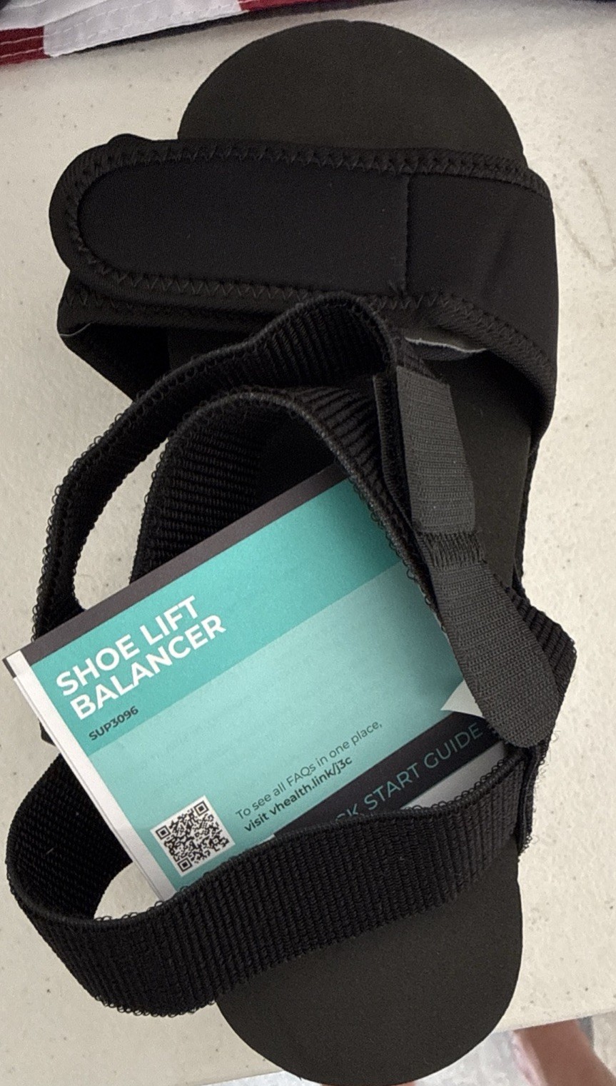 Vive Post Op Shoe Sz SUnisex Black Medical Walking Shoe w/ Adjustable Strap