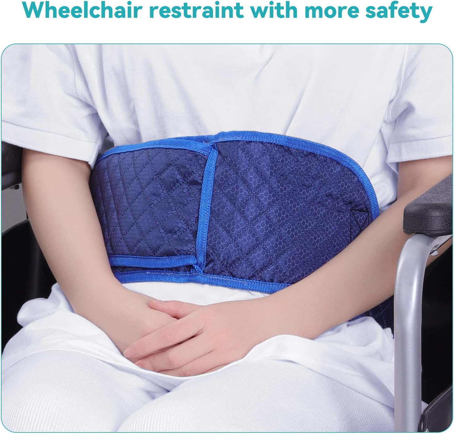 Bed Restraint Strap for Elderly 201Inch, Anti-Fall Waist Belt for Patient, Medic