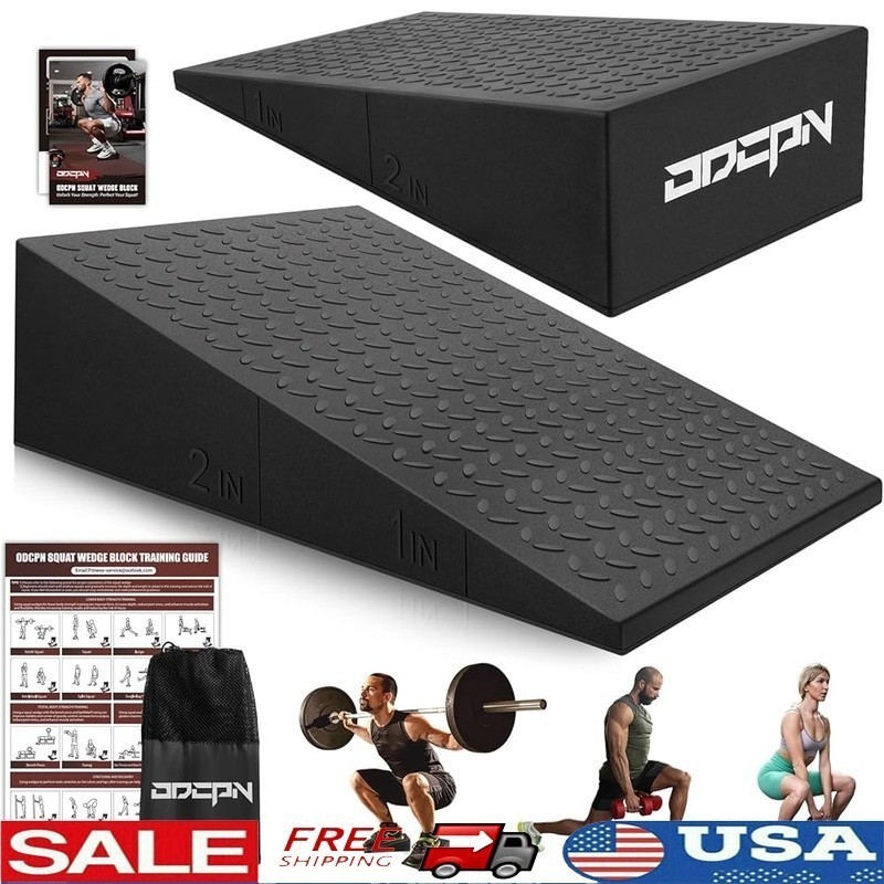 Ergonomic Squat Wedge Block Anti-Slip Foot Support Weightlifting Deep Squats New
