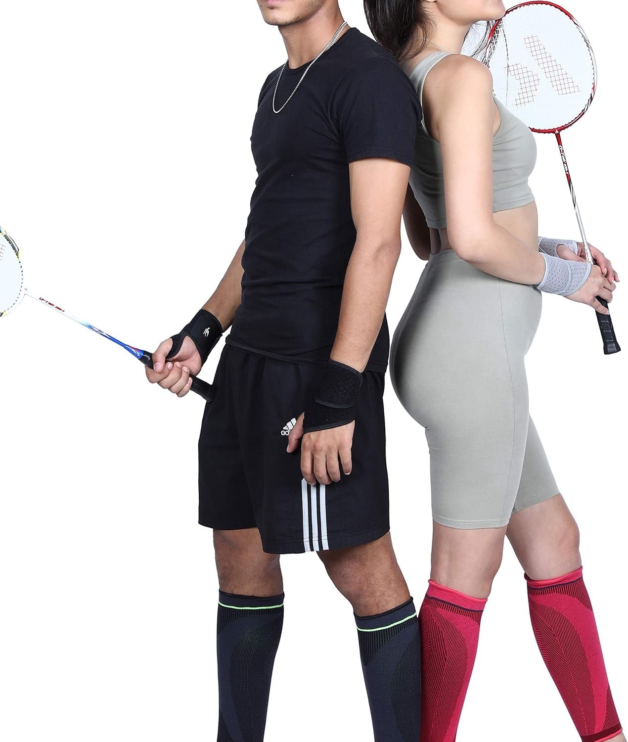 2 Pack Wrist Compression Strap and Wrist Brace Sport Wrist Support for Fitness