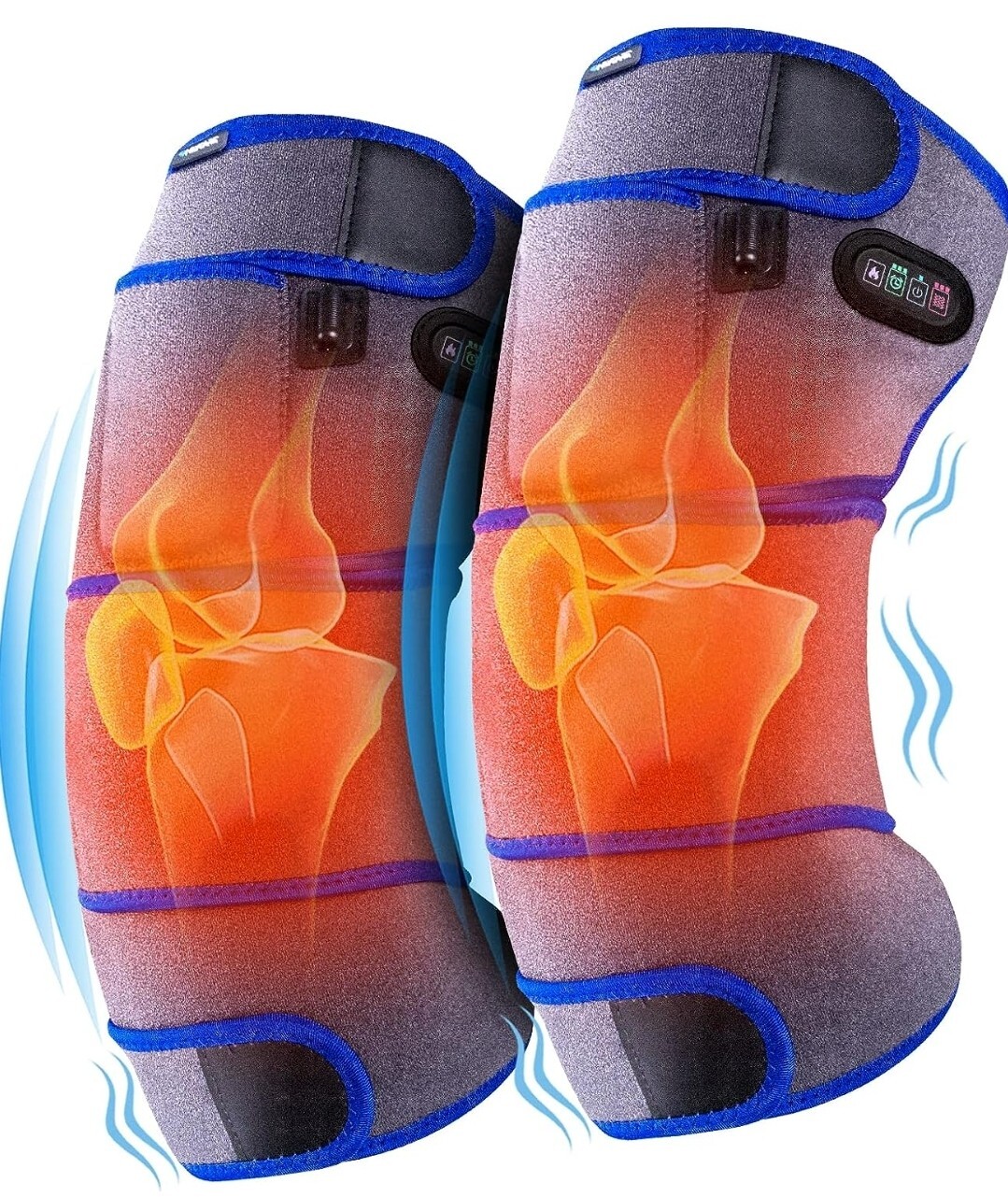 Heated Knee Brace Wrap, Wireless Leg Warm Heat Massager Circulation (OPEN BOX)