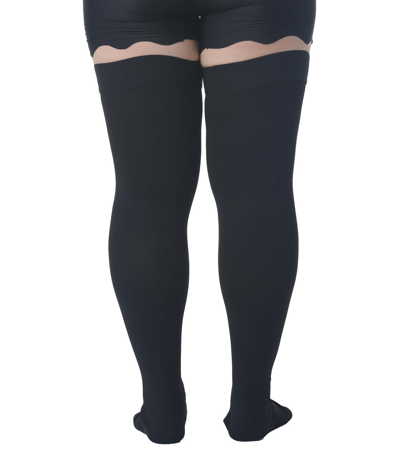 MGANG Plus Size Thigh High Compression Stockings, 15-20mmHg, Varicose Veins |…