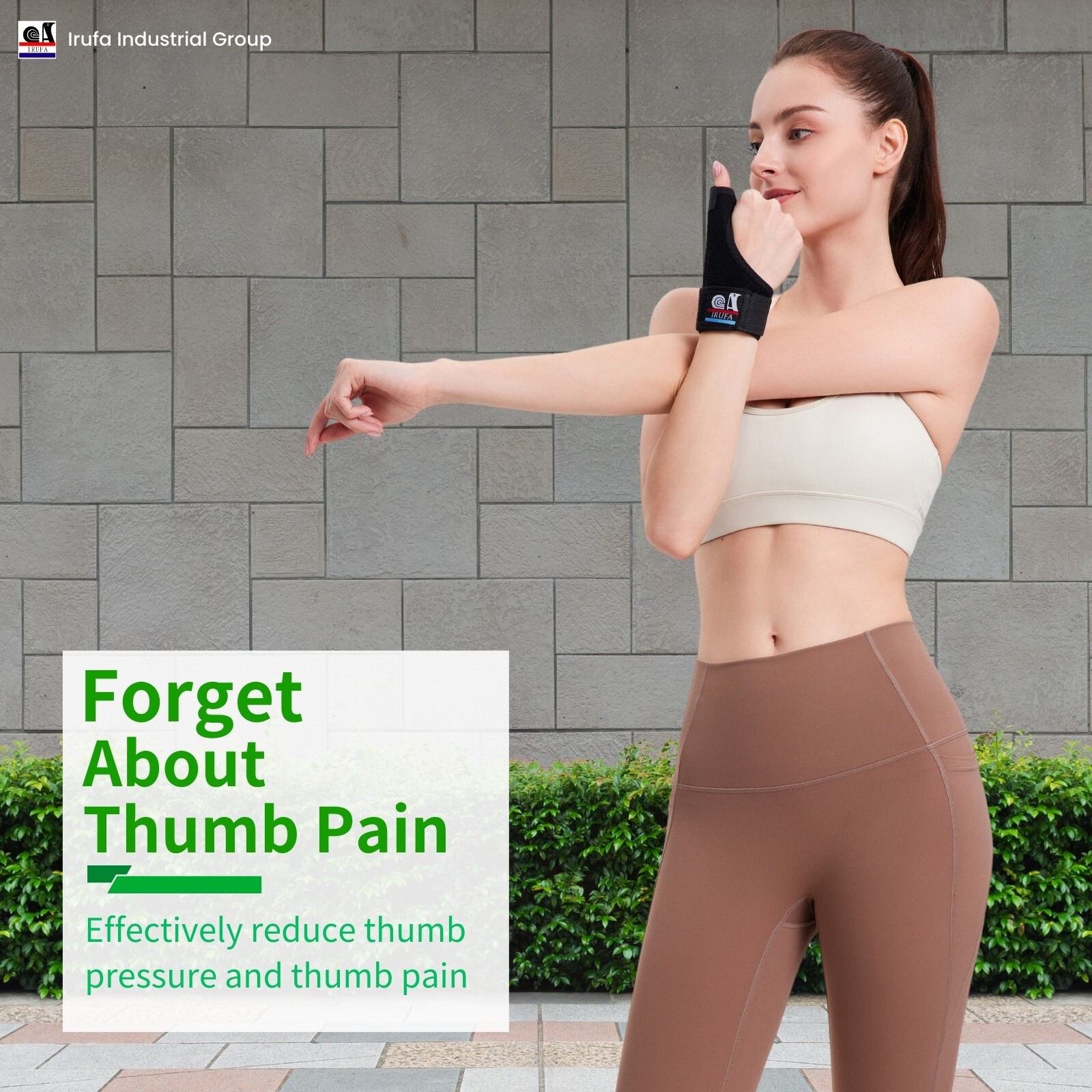 IRUFA, Spacer Fabric CMC Thumb Splint Brace Splint Support Wrap Spica