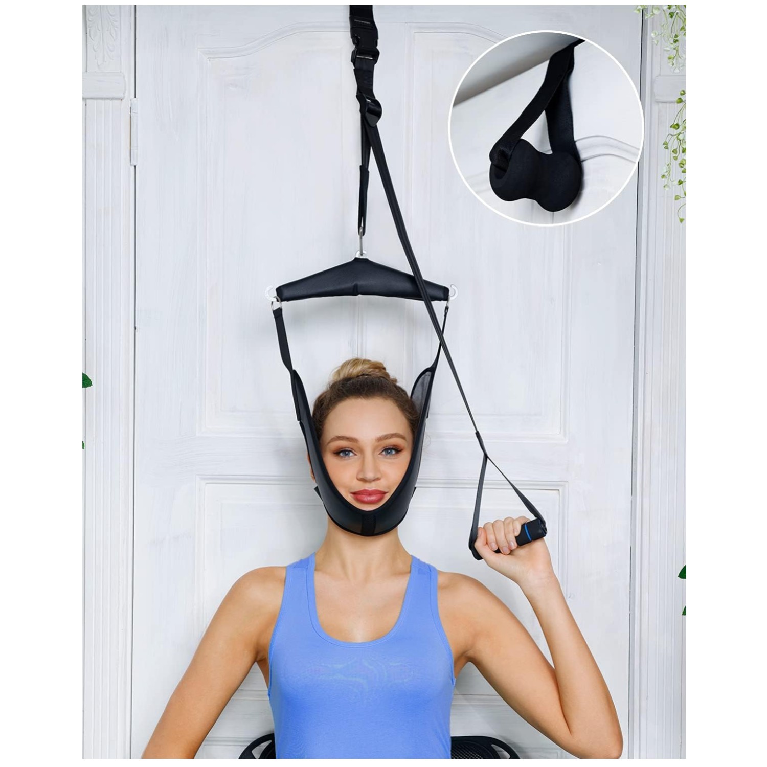 Home Use Neck Traction Device, Compact & Effective