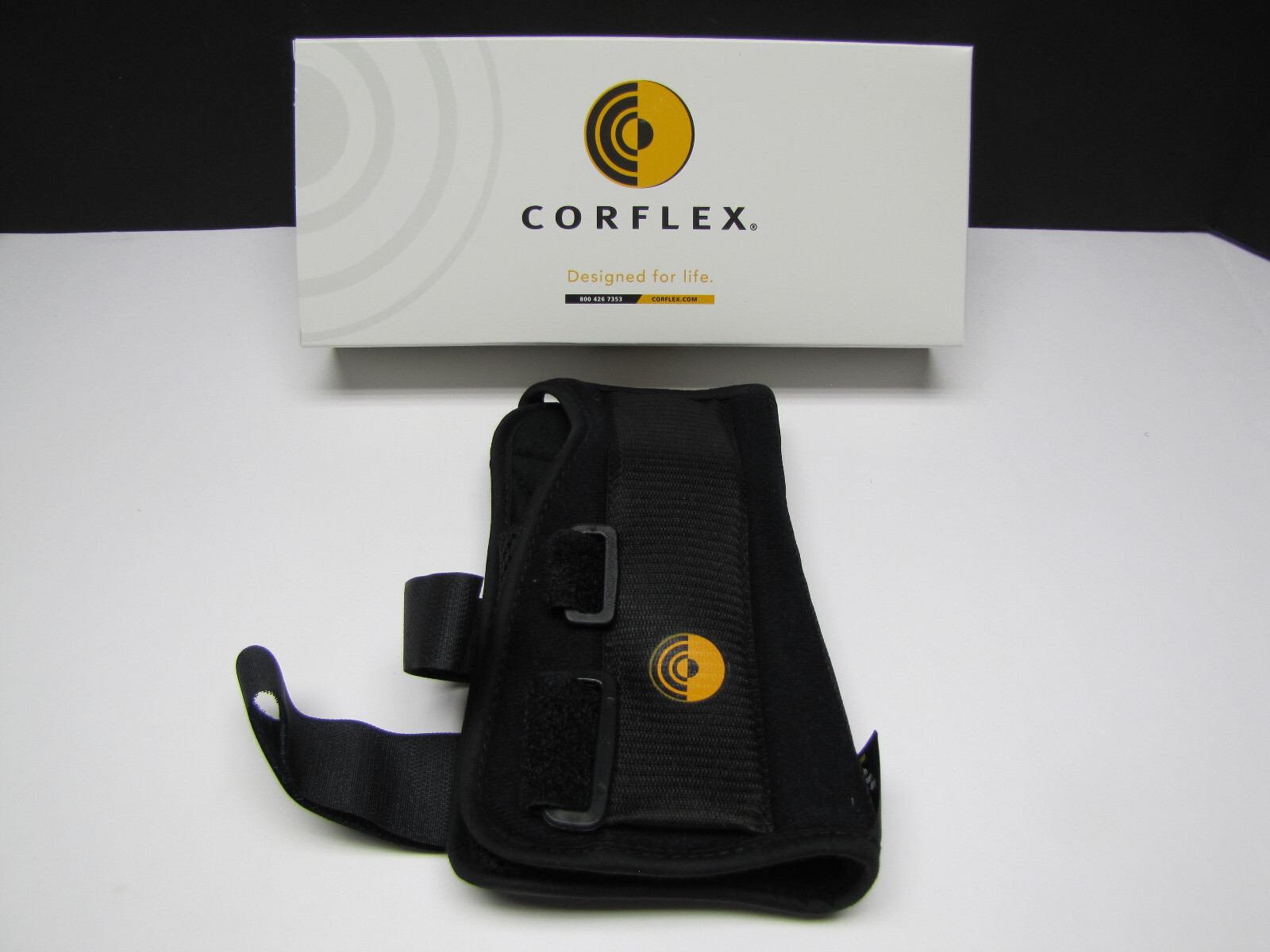 Corflex 8″ Ultra Fit Wrist Splint Brace Support Thumb Hole Left Universal S-M-L